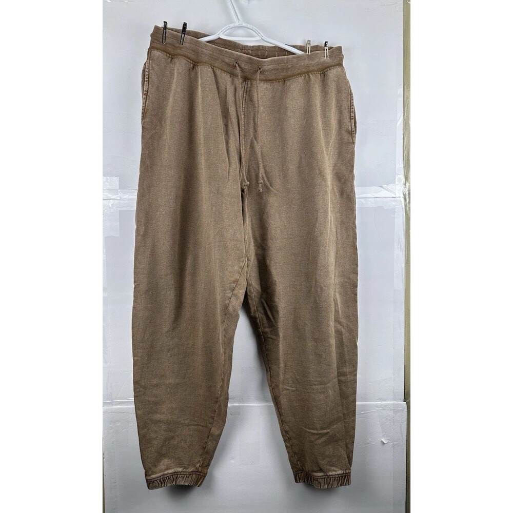 ASOS Design Men's L Camel Sweatpants Joggers Drawstring Elastic Waist